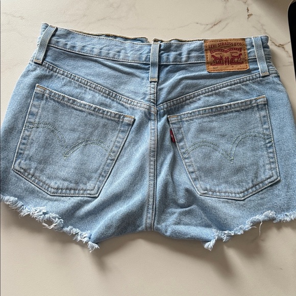 Light Blue Denim Women Shorts - Picture 2 of 4